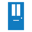 Icoon van een voordeur